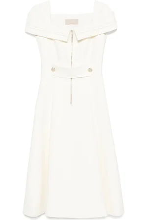 Elie saab Robe mi-longue à encolure carrée