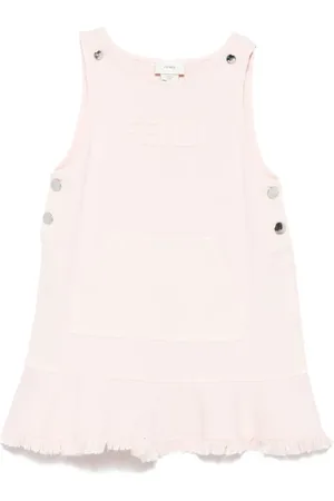 Fendi Robe courte à patch logo