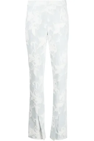 ZIMMERMANN Jean ample à fleurs brodées