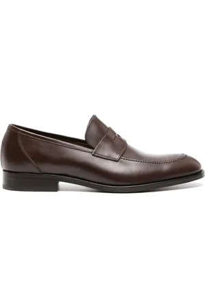 Fratelli Rossetti Mocassins en cuir poli à entaille penny