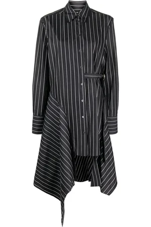 J.W.Anderson Robe-chemise en coton à rayures