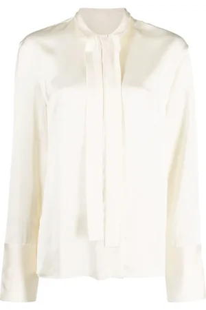 Jil Sander Blouse nouée à fini satiné