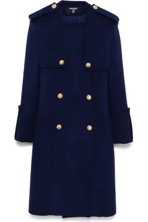 Balmain Manteau militaire à boutonnière croisée