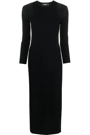 Dsquared2 Robe en maille nervurée à découpe