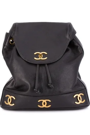 CHANEL Sac à dos à plaques logo