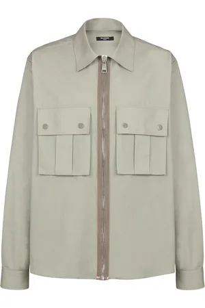 Balmain Chemise zippée à poches à rabat