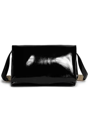 Marni Petit sac porté épaule Prisma en cuir verni