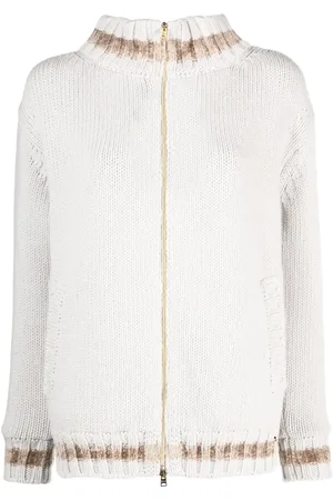 HERNO Cardigan en laine à fermeture zippée