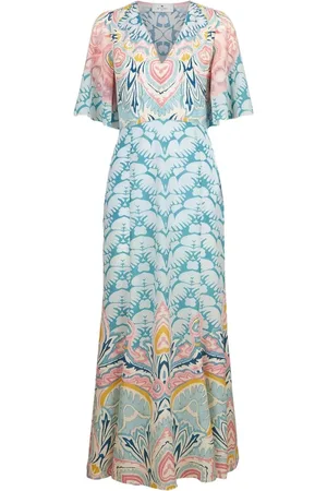 Etro Robe longue à motif cachemire