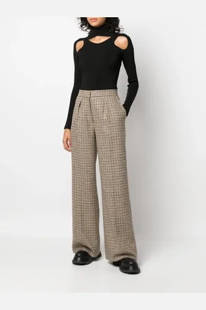 Palm Angels Pantalon ample à carreaux