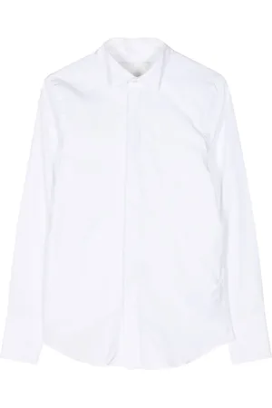 Sa Su Phi Chemise en coton mélangé à col pointu