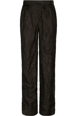 Dolce & Gabbana Pantalon droit à patch logo