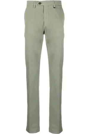 CANALI Pantalon chino en coton à plis marqués