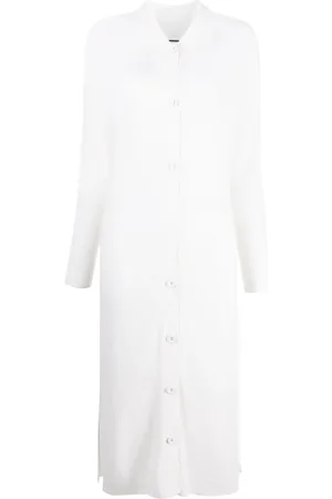 MAX & MOI Robe mi-longue en maille nervurée