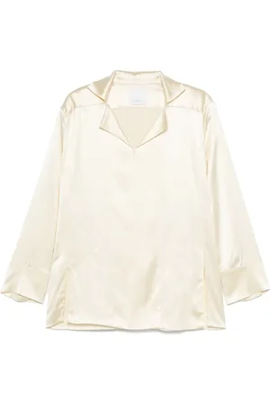 BEVZA Blouse à col montant