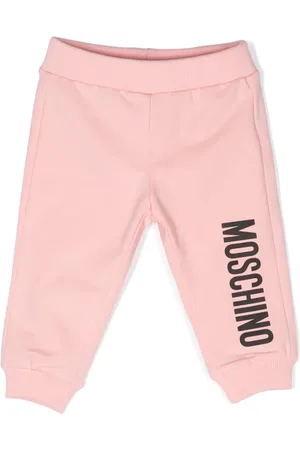 Moschino Pantalon de jogging en coton à logo imprimé
