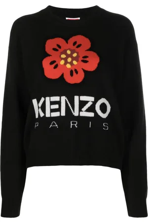 Kenzo Pull en laine à motif Boke Flower