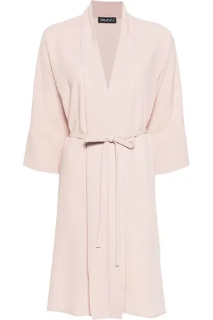 DRHOPE Manteau à taille ceinturée