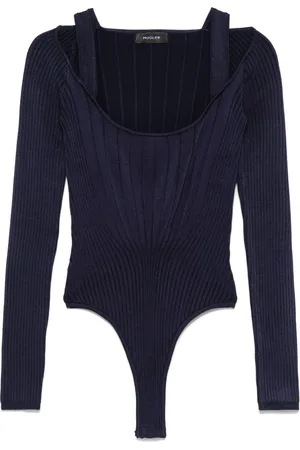 MUGLER Body à encolure arrondie