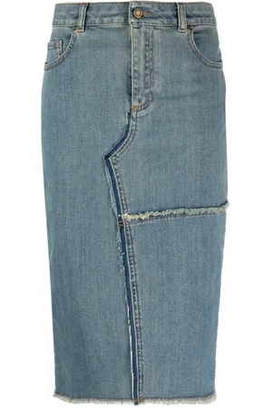 Tom Ford Jupe mi-longue à détails effilochés