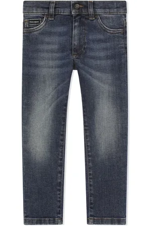 Dolce & Gabbana Jean slim à logo appliqué