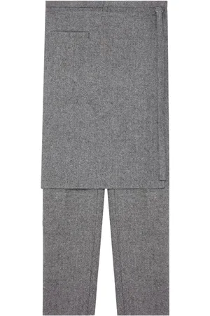 Courrèges Pantalon de costume à design superposé