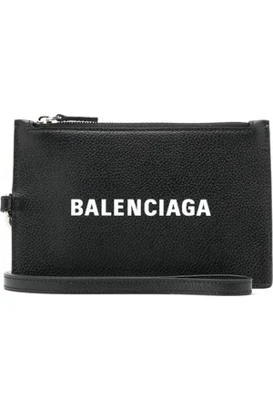 Balenciaga Portefeuille zippé à logo