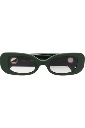 Linda Farrow Lunettes de soleil à monture ovale