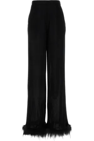 Prada Pantalon en satin à coupe ample