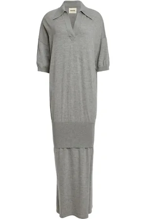 Khaite Robe en maille fine The Rue à coupe longue