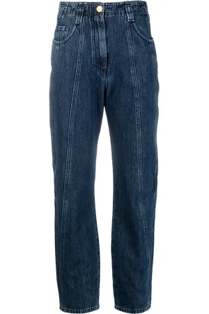 Alberta Ferretti Jean droit à taille haute