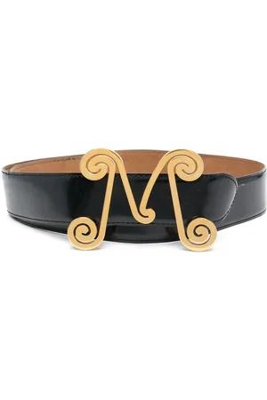 Moschino Ceinture à boucle logo (années 2000)