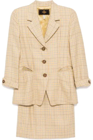 Fendi Veste à carreaux (années 2000)