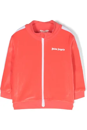 Palm Angels Veste zippée à logo imprimé