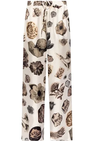 Marni Pantalon droit à fleurs