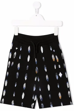 MARCELO BURLON Short de sport à imprimé plumes
