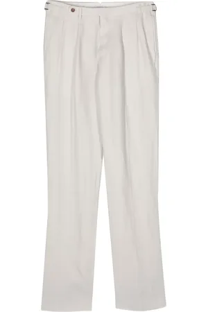 Boglioli Pantalon droit à motif de chevrons