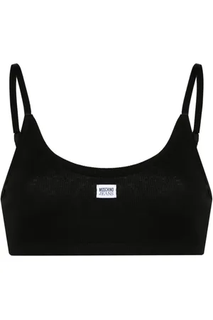 Moschino Brassière nervurée à patch logo