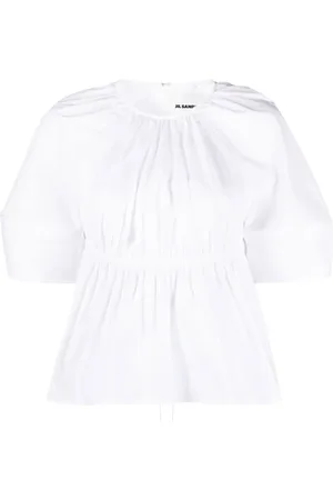 Jil Sander Blouse plissée à découpe au dos