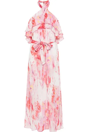 Msgm Robe longue à fleurs