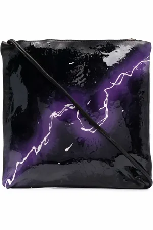 GUIDI Sac porté épaule à imprimé graphique