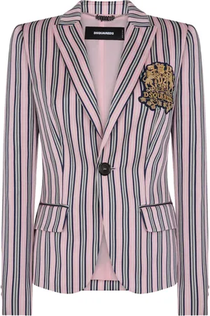 Dsquared2 Blazer rayé à patch logo