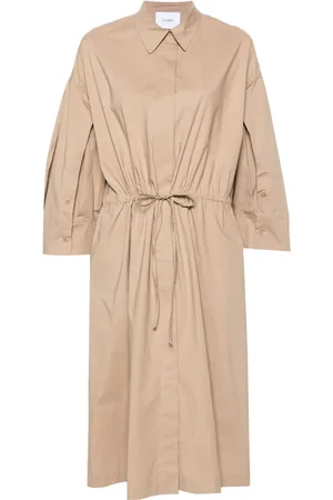 NUDE Robe-chemise en popeline à coupe mi-longue