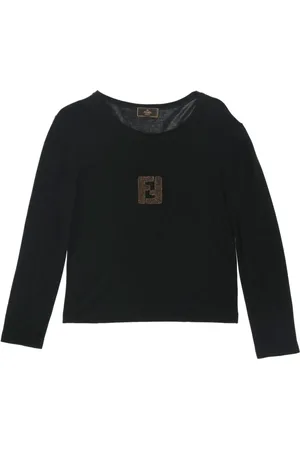 Fendi T-shirt à patch logo (années 1980)