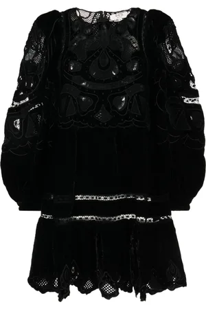 SEA Robe courte Eliana à détails en dentelle