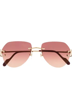 Cartier Lunettes de soleil teintées à monture pilote