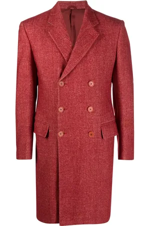 Helmut Lang Manteau croisé à revers crantés 1990