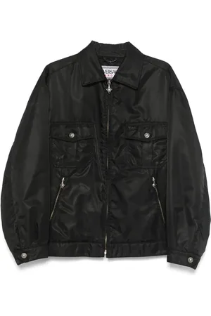 VERSACE Veste bomber à patch logo (années 2000)