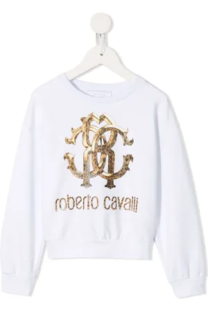Roberto Cavalli Sweat à imprimé logo motif léopard