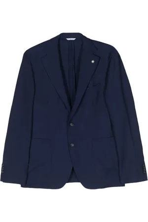 Manuel Ritz Blazer en velours à simple boutonnage